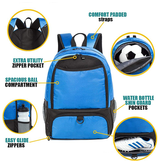 New Product Large Capacity Kids Ages 6 and Up Basketball Soccer Bag Custom(EPZ-356)