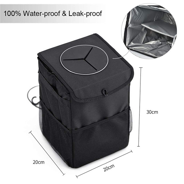 Hot Sell Collapsible Portable Waterproof Car Garbage Can Car Trash Can with Lid(EPZ-154)