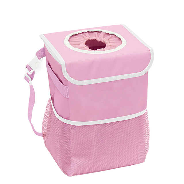 Amazon Hot Selling Waterproof Car Trash Bag with Lid and Storage Pockets(EPZ-157)