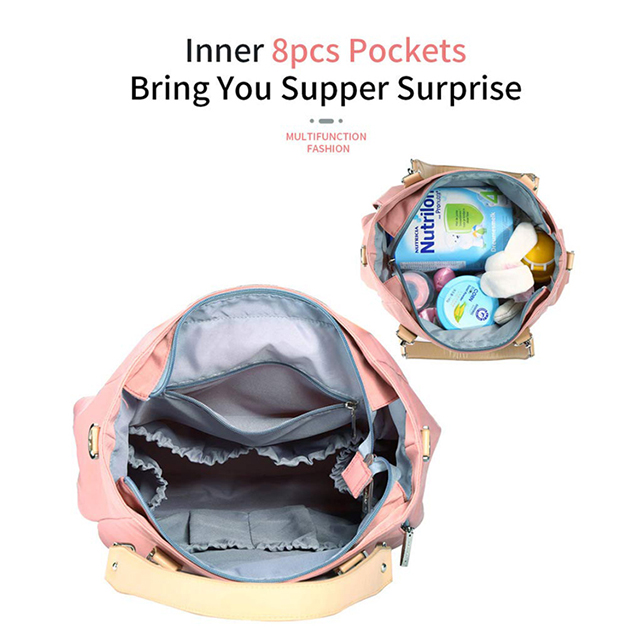 New Designer Lightweight Water-resustant Diaper Bag Tote with Changing Mat(EPZ-194)