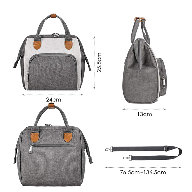 Hot Selling Unisex Travel Maternity Baby Nursing Nappy Baby Diaper Tote Bag(EPZ-443)