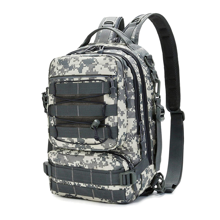Hot Selling Camouflage Nylon Durable Waterproof Fishing Tackle Bag with Rod Holder And Box