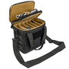 Well Designed Black Water-resistant Durable Tactical Ammo Bag Pistol Range Bag With 5 Removable Dividers