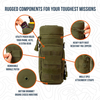 Well Designed Army Green Durable Polyester Portable Hunting Water Bottle Bag Hydration Carrier Pack
