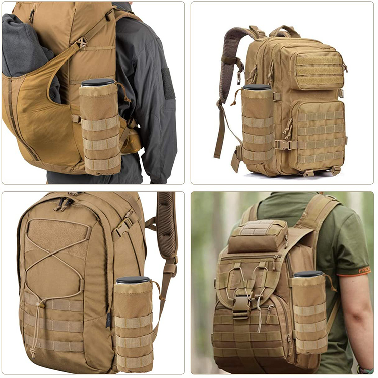 New Updating Durable Small Tactical Drawstring Outdoor Hunting Water Bottle Holder Pouch Bag