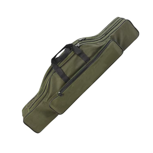Double Layer Portable Foldable Fishing Rod Carry Bag Fishing Pole Bag