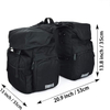 Stylish Design 50L Waterproof Bicycle Commuting Saddle Bags with Rain Cover for Bicycle Rear Rack