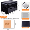 Commercial Waterproof Insulated food delivery bag for Bike Motorcycle Bicycle with Adjustable Divider & PVC Bag