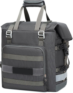 Motorcycle Saddle Bag 20-25L Waterproof, Quick Release Motorcycle Side Luggage Bag