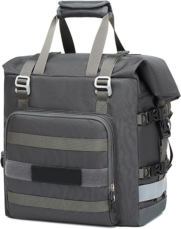 Motorcycle Saddle Bag 20-25L Waterproof, Quick Release Motorcycle Side Luggage Bag