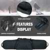 Multi-Compartment Padded Waterproof Snowboard Bag with Boot Storage for Travel Winter Sports Ski Trip Outdoor Adventure