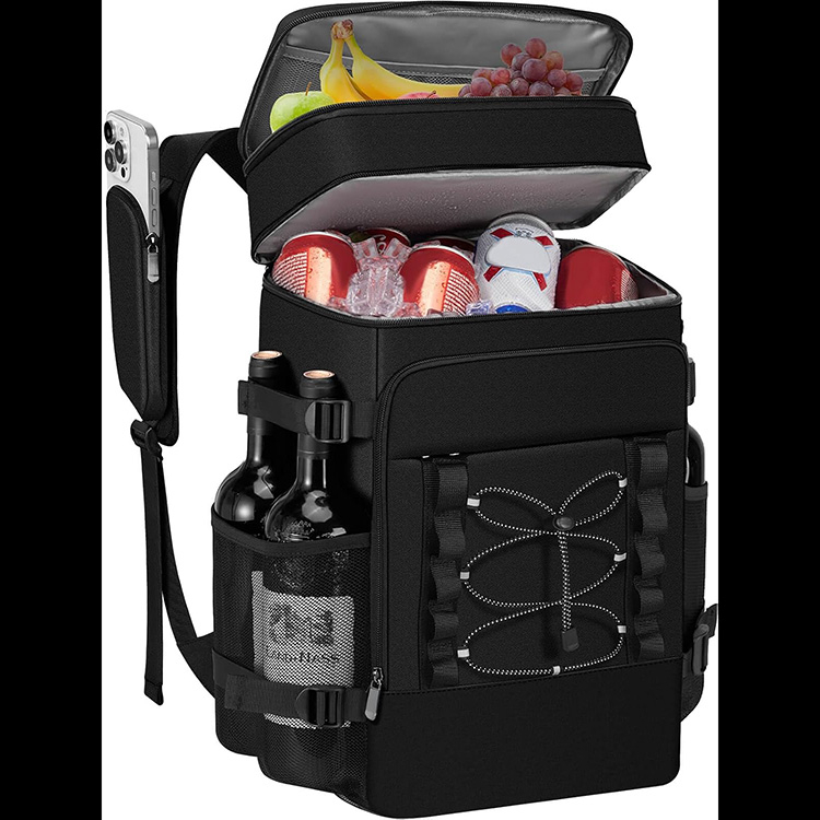 Insulated Leakproof Large Capacity Cooler Backpack with 2 Ice Packs for Camping Beach Picnic Hiking Work Lunches Travel