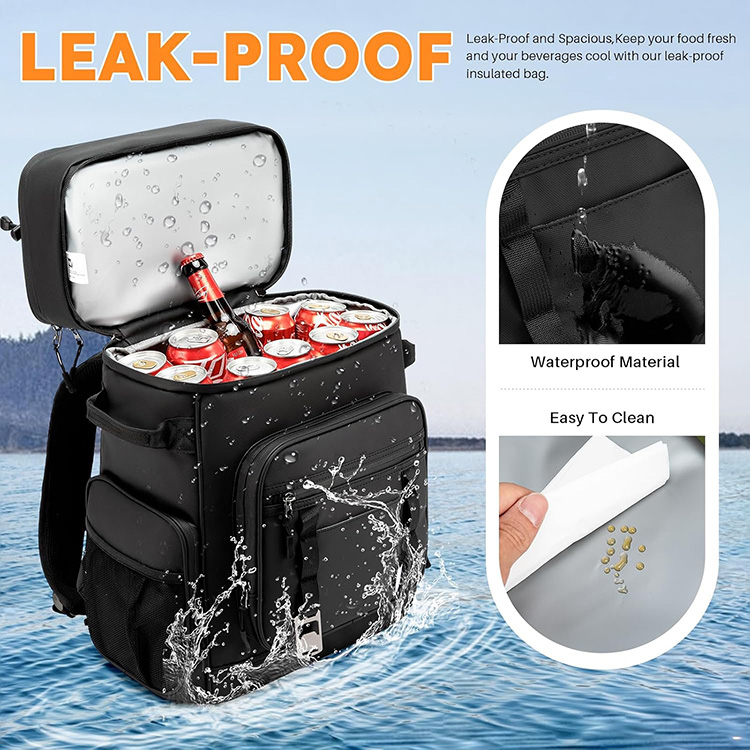 Waterproof Insulated Large Capacity Picnic Bag with Multi Pockets for Camping Beach Outdoor Travel Family Gathering