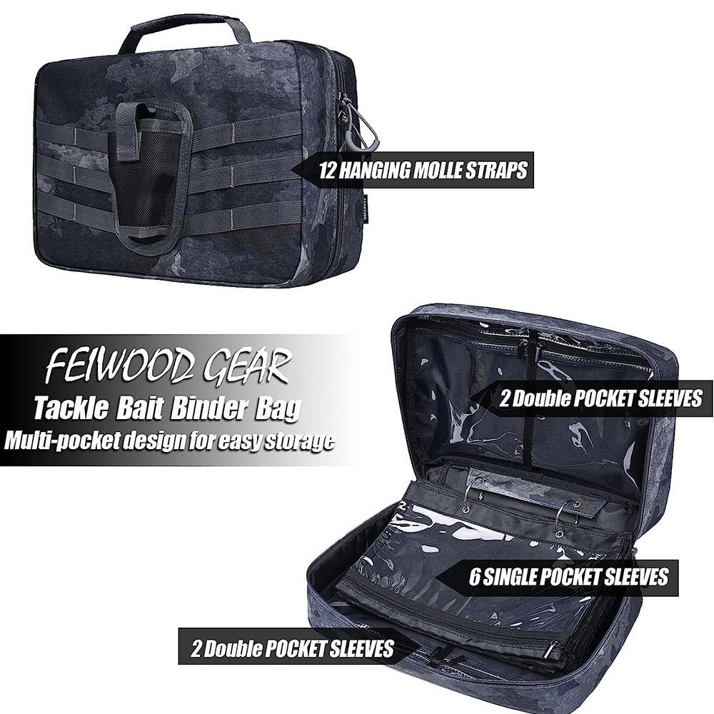 Fishing Gear Binder, Portable Bait Storage Bag, Fishing Line Fishing Storage Bag, Bait Bag