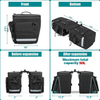 Expandable Waterproof Large Capacity cycle Pannier Bag with Multiple Compartments for Touring Travel Outdoor Motorbike