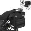 Large Capacity Reflective Motorcycle Saddle Bag with Rain Cover for Touring Travel Motorbike Outdoor Adventure