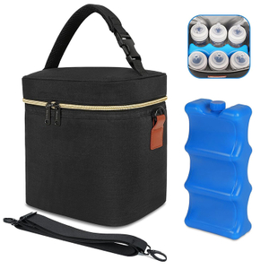 Large Capacity Leakproof Insulated Breastmilk Cooler Bag with Shoulder Strap for Nursing Daycare Work Travel Outdoor Picnic Use