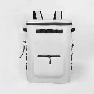 TPU Cooler Backpack with Zipper Closure Outdoor Waterproof Insulated Backpack Portable Adjustable Shoulder Straps
