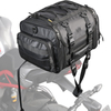 Large Capacity Expandable Waterproof Motorcycle Tail Bag with Molle Straps for Motorbike Touring Travel Outdoor Adventure Riding