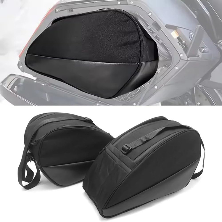 Large Capacity Waterproof Hard Shell Motorcycle Saddlebag with Lock for Touring Travel Outdoor Motorbike Storage Protection