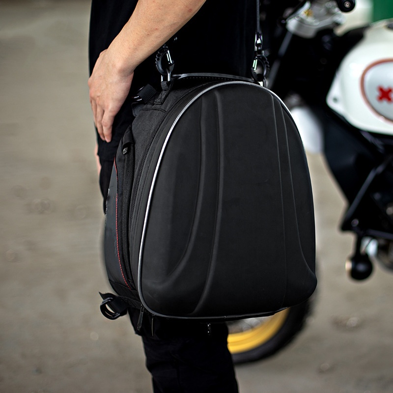 Motorcycle Rear Tail Bag Motorcycle Bag Rear Seat Headcover Helmet Bag Motorcycle Backpack Can Put Full Helmets