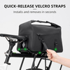 Durable Bikepacking Bike Saddle Bag That Fits Tools Gear with Reflective Details for Outdoor Riding Travel Use