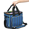 New Product High Capacity Striped Yarn Storage Tote Roomy Interior Knitting Bags(EPZ-502)