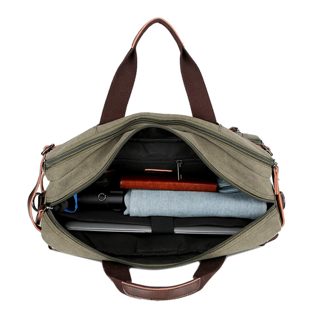 Factory Direct Convertible 17 Inch Business Briefcase Bag Backpack Laptop(EPZ-496)