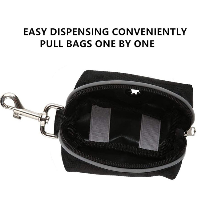 Amazon Hot Selling Dog Poop Bag with Zipper Pick-up for Walking Running(EPZ-311)