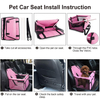 Factory Direct Portable Breathable Pet Car Seat for Travel with Clip on Leash(EPZ-332)