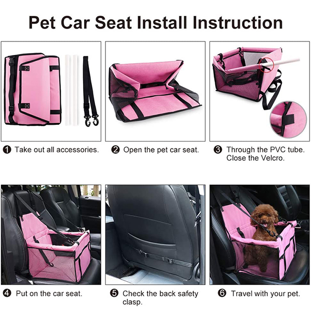 Factory Direct Portable Breathable Pet Car Seat for Travel with Clip on Leash(EPZ-332)