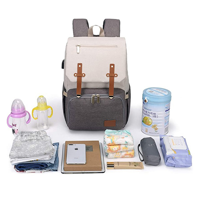 China Direct Neutral Nappy Backpack with Bottle Warmer Baby Bottle Warmer Bag(EPZ-087)