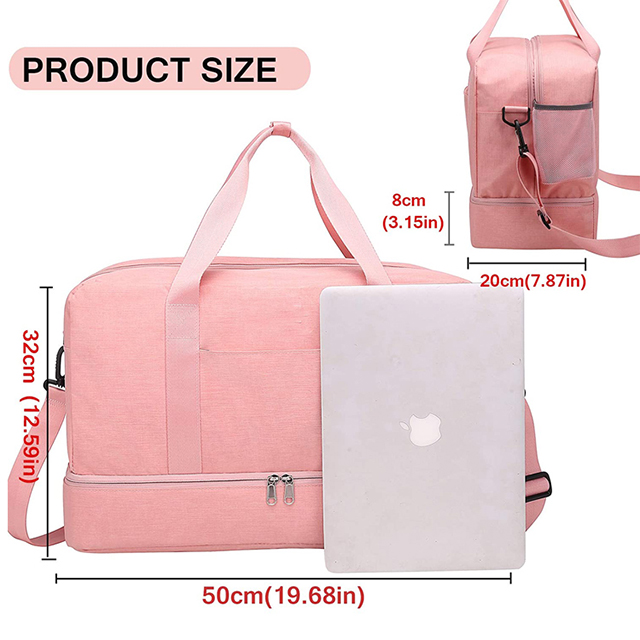 Stylish Dry Wet Depart Design Durable Sport Duffel Bag with Shoes Compartment(EPZ-349)