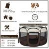 Portable Foldable Pet Playpen with Water Resistant and Removable Shade Cover(EPZ-605)