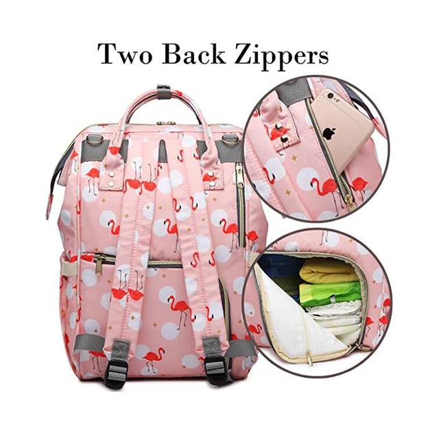 Large Capacity Multi-Function Travel Nappy Backpack Baby Girl Diaper Bag(EPZ-060)