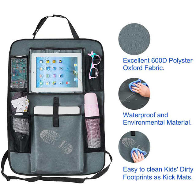 Factory Direct Kids Kick Mats Backseat Car Organizer for Baby Auto Travel(EPZ-373)