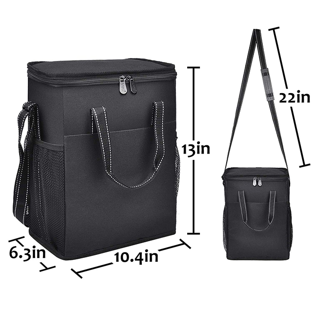 Hot Sell Insulated Padded Wine Cooler Bag with Handle And Adjustable Shoulder Strap(EPZ-183)