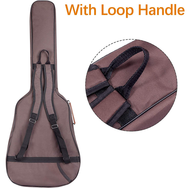 High Quality 40 41 42 Inches 6 Pockets Guitar Case Waterproof Designer Guitar Bag (EPZ-186)