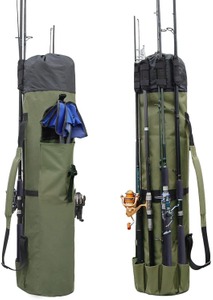 Promotional Durable Canvas Fishing Rod And Reel Storage Bag For Fishing Enthusiasts