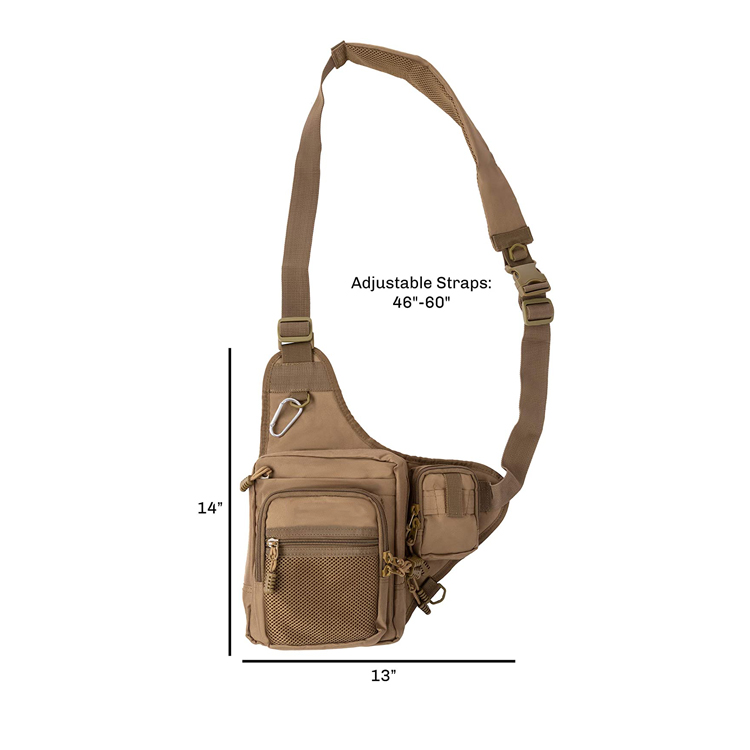 Innovative Design Durable Multi-functional Outdoor Fishing Shoulder bag Hip Belt Bumbag