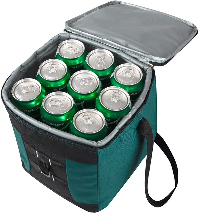 2022 Hot Selling Leakproof Green Insulated Can Cooler Bag Keeps 18 Cans Cold for Up to 24 Hours