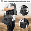 Well Designed Black Water-resistant Durable Tactical Ammo Bag Pistol Range Bag With 5 Removable Dividers