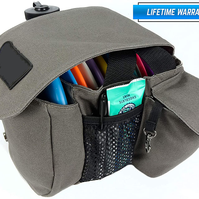 Disc Golf Bag Sling Tote Bag for Golf Holds Up to 14 Discs, Water Bottle, and Accessories