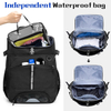 New Design Large Capacity Swim Backpack with Additional PVC Transparent Bag and Separate Shoe Space