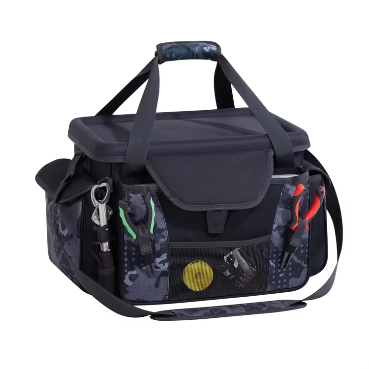 Water Resistant Extra Large Fit 7 3700 Tackle Boxes Fishing Box Bags With EVA Top Cover