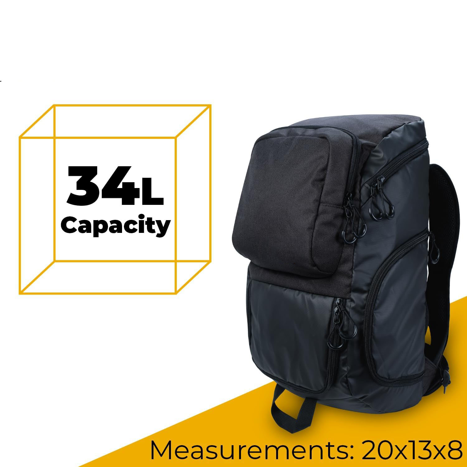 New Designed 43L Heavy Duty Multi-Compartment BJJ Jiu Jitsu Backpack with Waterproof Gi Pocket