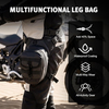 Motorcycle Riding Thigh Bag, Waterproof and Expandable Leg Bag with Adjustable Shoulder Strap, MOLLE System, 3-layer Storage