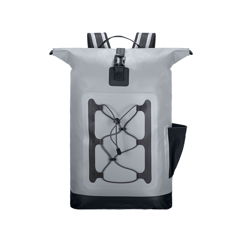 PVC Waterproof Backpack with Side Pocket and Wading Bucket for Outdoor Hiking and Camping Diving Swimming Adventures