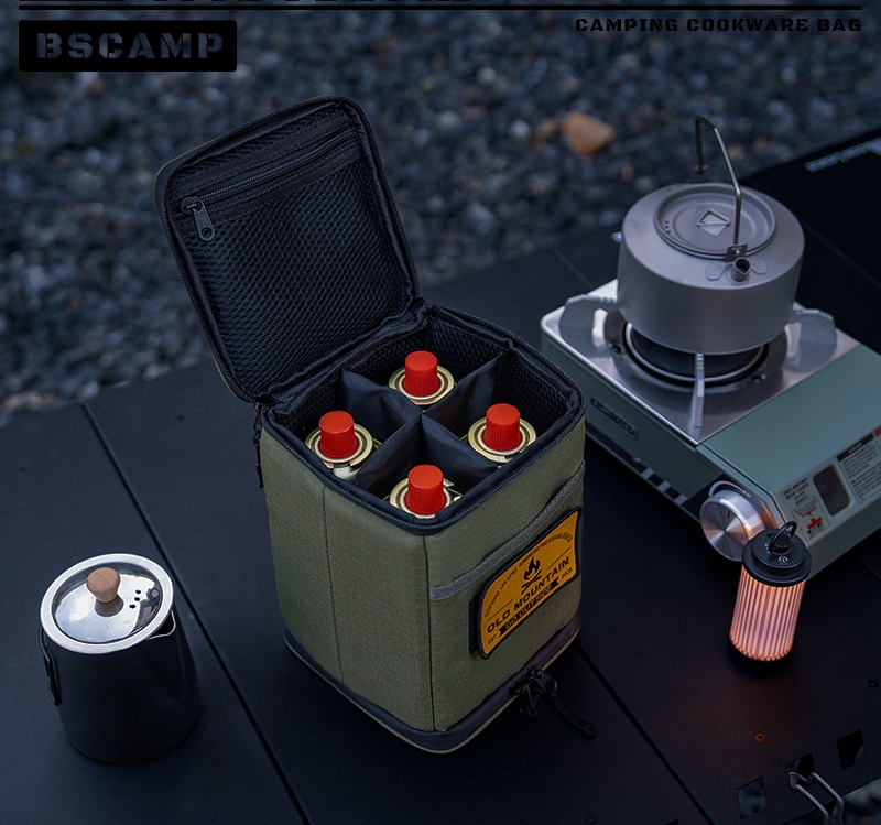 Outdoor Portable Gas tank Storage Lamp Set Storage Barbecue Seasoning Jar Storage Bag