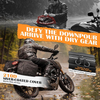 Convertible Large Capacity Motorcycle Saddlebag Backpack with 30L Storage for Motorbike Touring Travel Outdoor Adventure